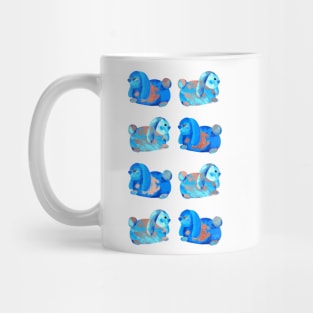 Luv Bunnies Galore - Navy, Teal and Rose Gold Mug